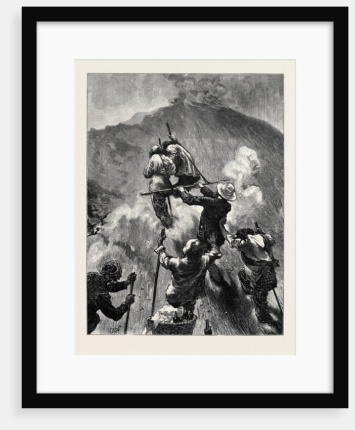 The Eruption of Mount Vesuvius: Climbing the Mountain by Anonymous