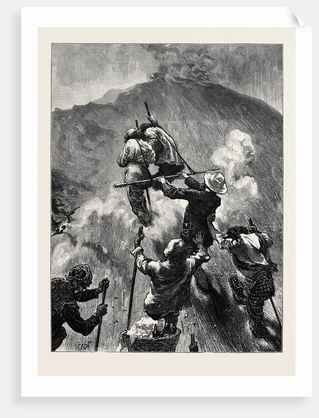 The Eruption of Mount Vesuvius: Climbing the Mountain by Anonymous