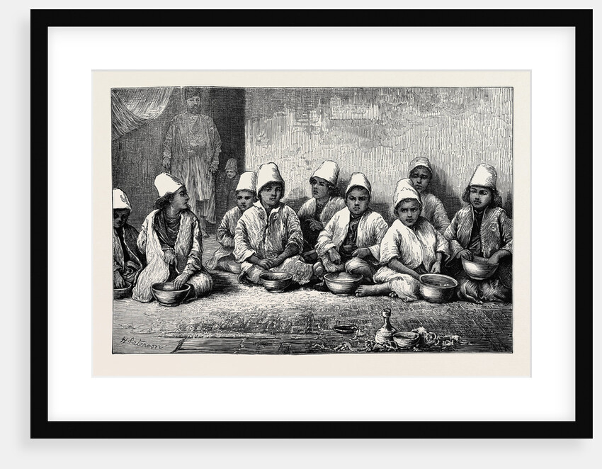 The Persian Famine: Boys in the Orphanage at Shiraz by Anonymous
