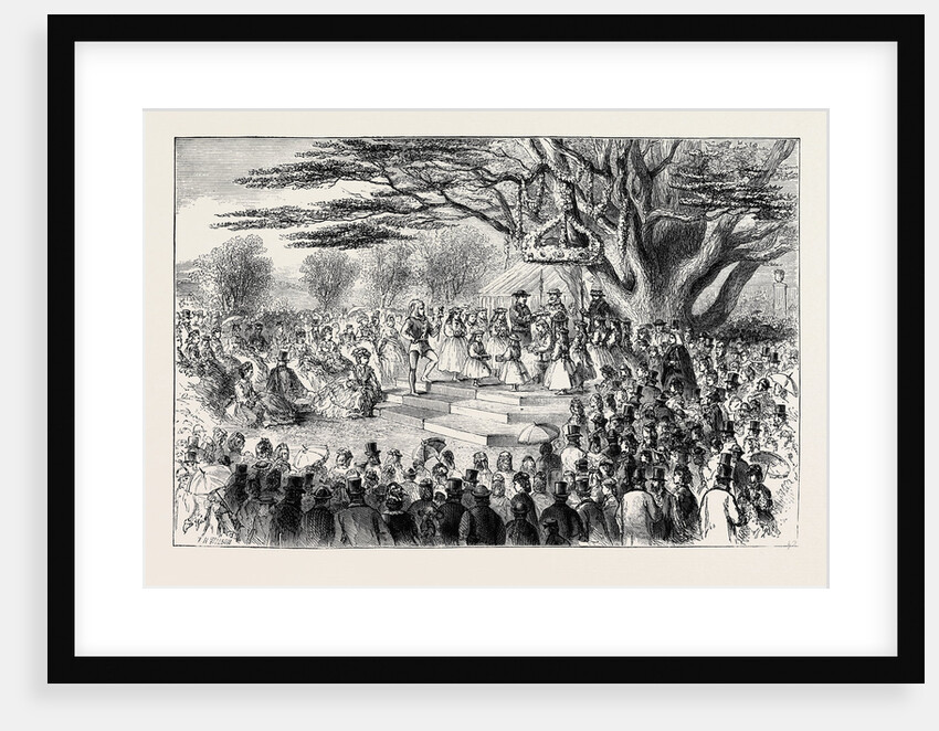 Crowning the May Queen at the Wymering Festival by Anonymous
