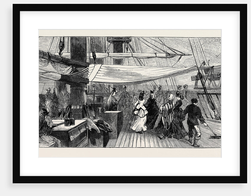 On Board the Indus Emigrant Ship: The Ladies on Deck by Anonymous
