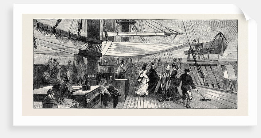 On Board the Indus Emigrant Ship: The Ladies on Deck by Anonymous