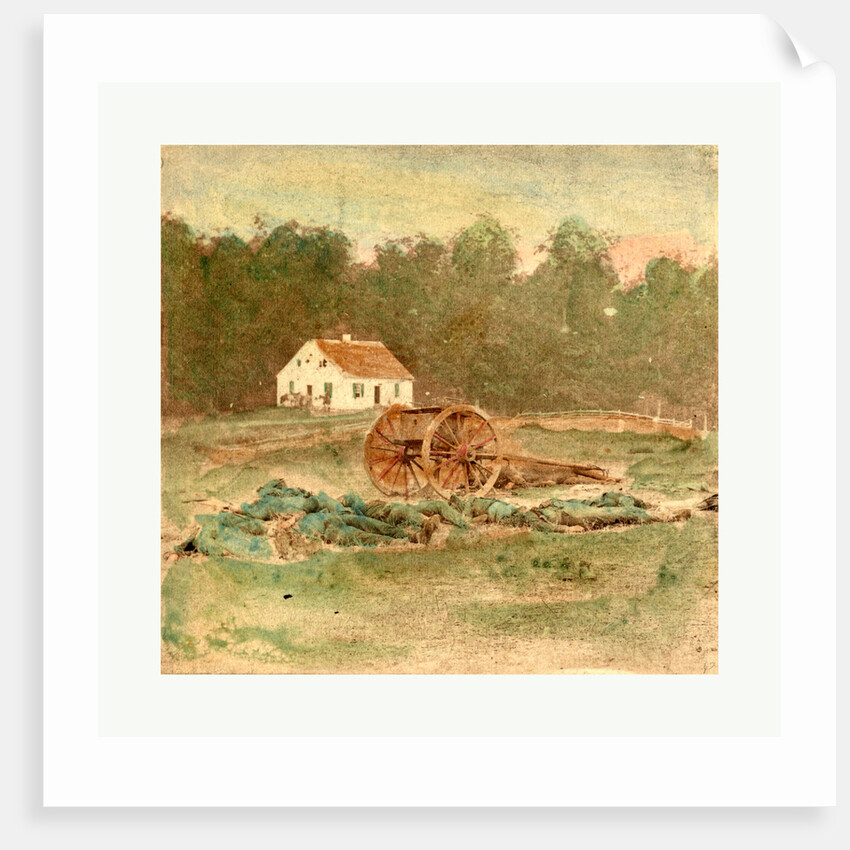 American Civil War: Dunkers (I.E. Dunker) Church, Battle Field of Antietam by Anonymous