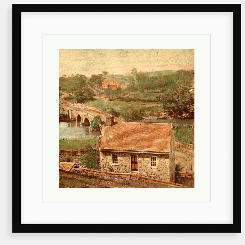 American Civil War: Bridge on the Boonsboro Pike, Antietam, Md., a Stone House on the Eastern Side of Antietam Bridge by Anonymous