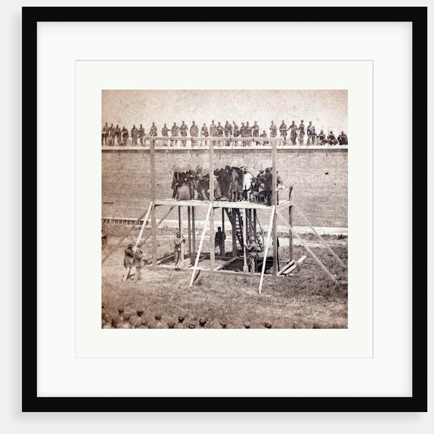 American Civil War: Execution of the Conspirators. The Arrival on the Scaffold. July 7, 1865 by Anonymous