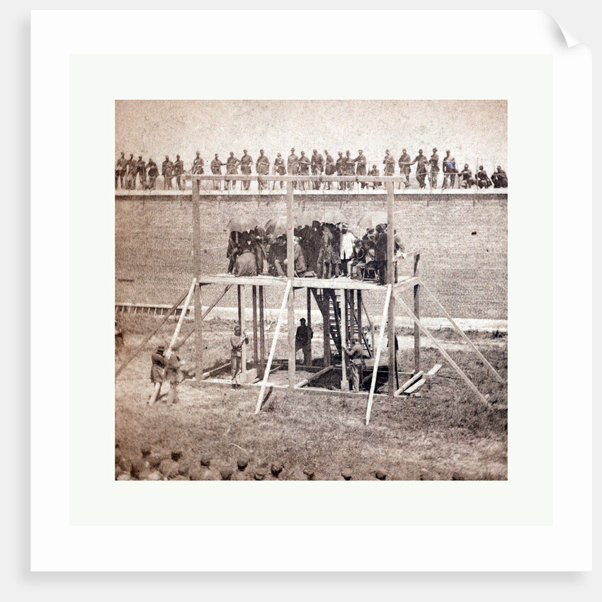 American Civil War: Execution of the Conspirators. The Arrival on the Scaffold. July 7, 1865 by Anonymous