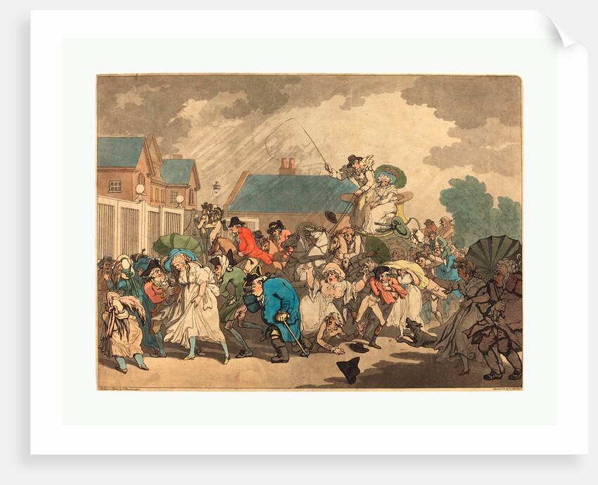 A Squall in Hyde Park, 1791 by Anonymous