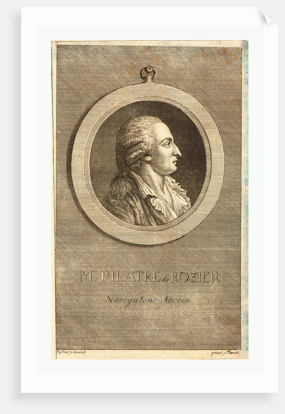 M. Pilatre De Rozier, Aeronaut by P. Goulet by Anonymous