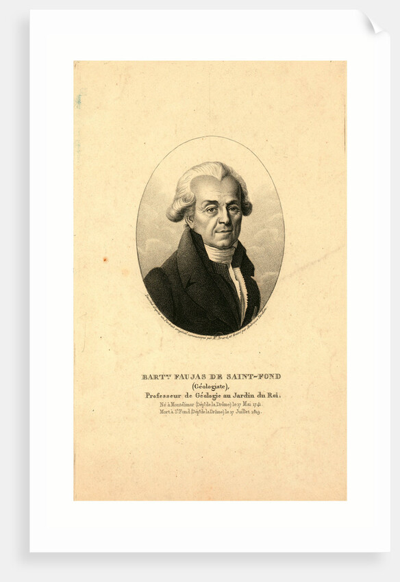 Ambroise Tardieu, Bartmy, Faujas De Saint-Fond, Geologist by Anonymous