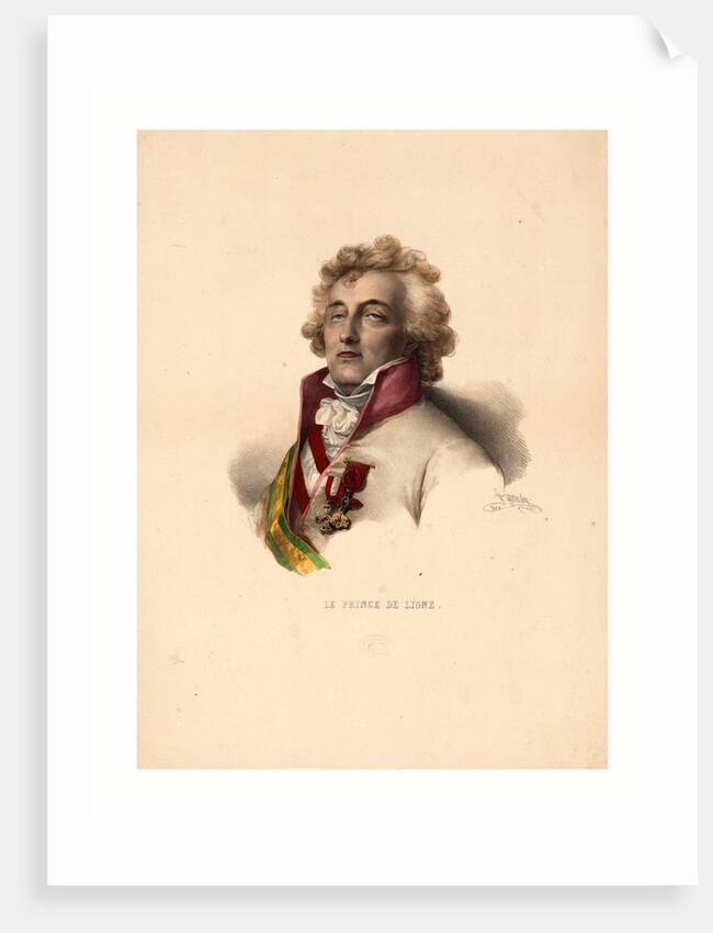 Head-and-Shoulders Portrait of Prince De Ligne by Anonymous