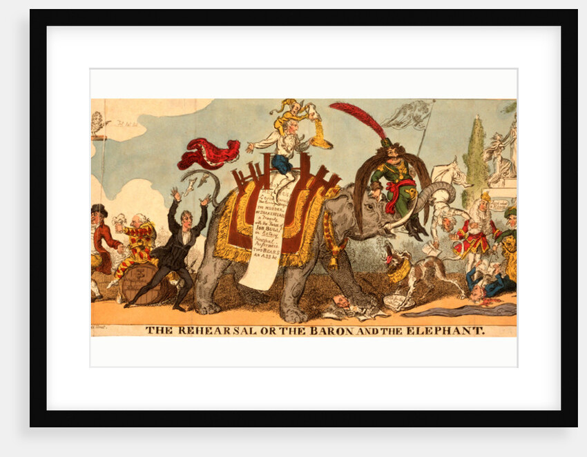 The Rehearsal or the Baron and the Elephant by Anonymous