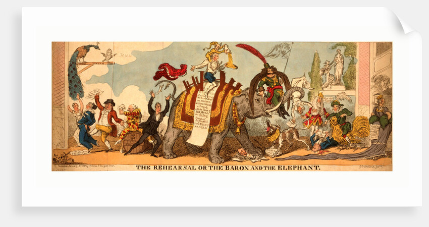 The Rehearsal or the Baron and the Elephant by Anonymous