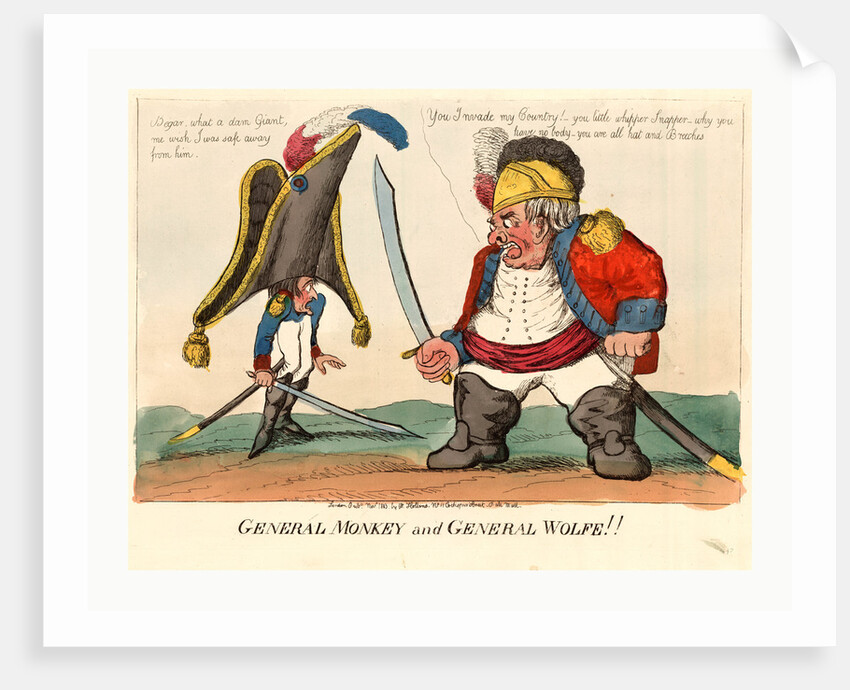 General Monkey and General Wolfe by Anonymous