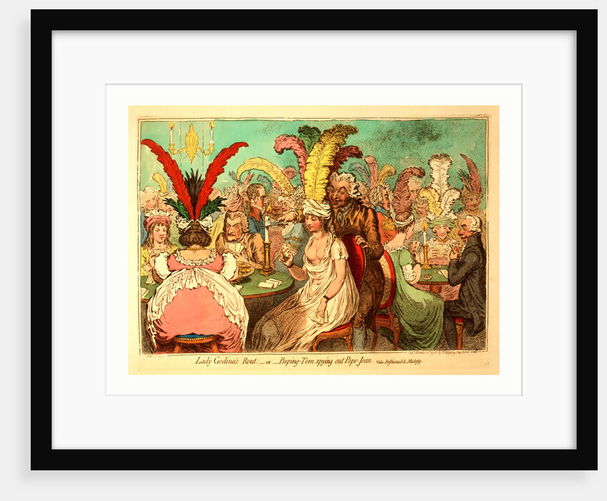 Lady Godina's Rout or Peeping Tom Spying Out Pope Joan by Anonymous