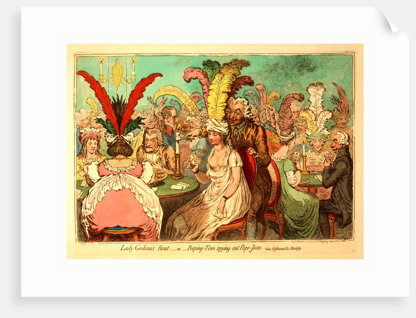 Lady Godina's Rout or Peeping Tom Spying Out Pope Joan by Anonymous