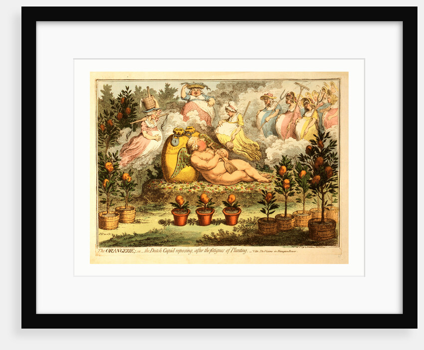The Orangerie or the Dutch Cupid Reposing after the Fatigues of Planting by Anonymous