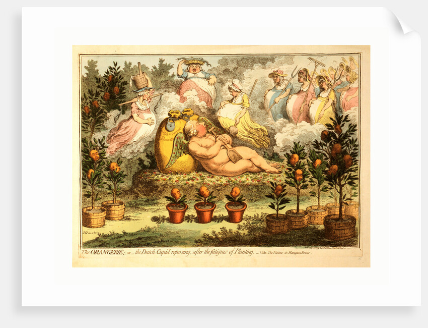 The Orangerie or the Dutch Cupid Reposing after the Fatigues of Planting by Anonymous