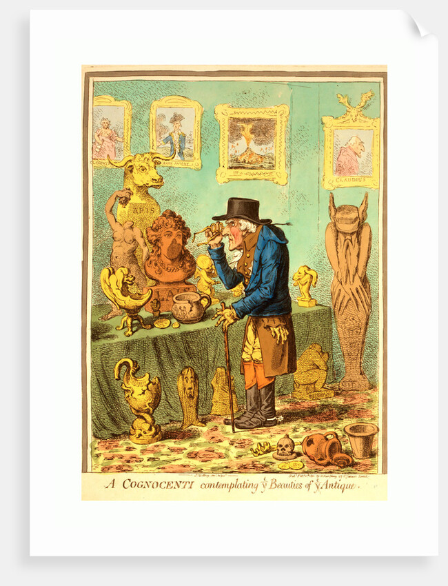 A Cognocenti Contemplating Ye Beauties of Ye Antique by Anonymous
