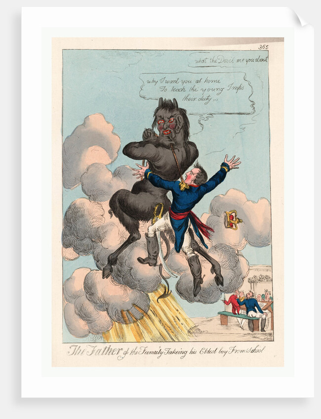 The Father of the Family Takeing [Sic] His Eldest Boy from School by Anonymous