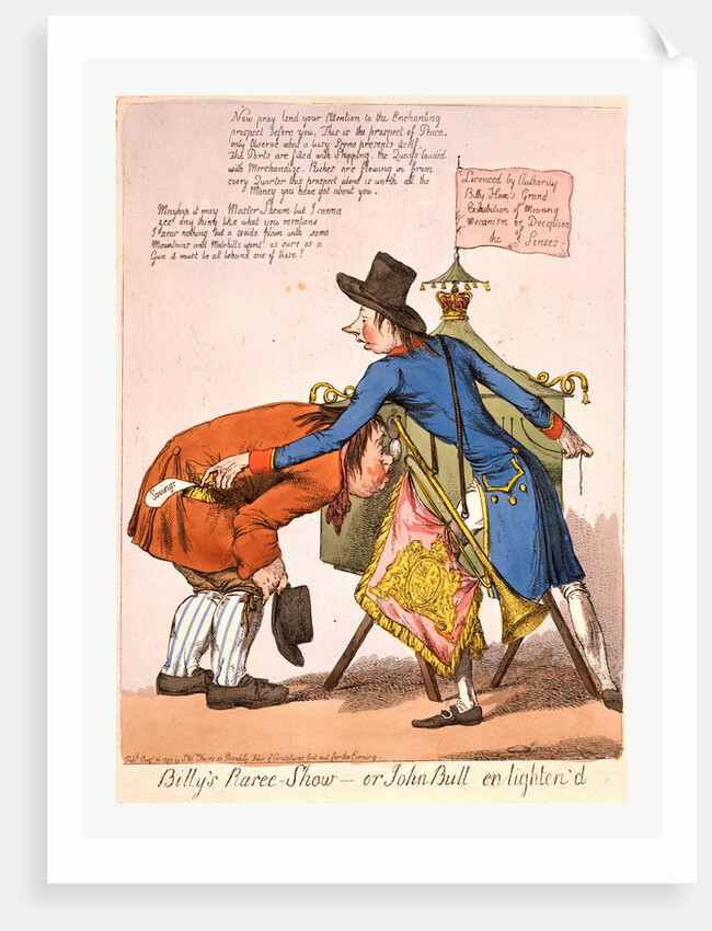 Billy's Raree-Show or John Bull En Lighten'D by Anonymous