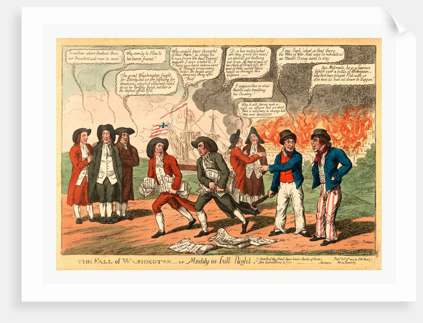 The Fall of Washington or Maddy in Full Flight by Anonymous