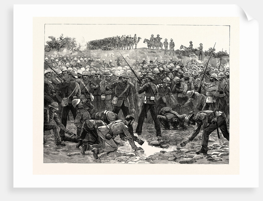 The Rush for Water at the Abu Halfa Wells on the Way to Gubat—an Incident of Sir Herbert Stewart's Second Desert March by Anonymous