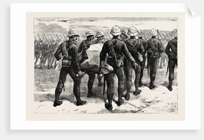 The War in the Soudan: The Late Sir Herbert Stewart Wounded, Carrying the General to the Nile the Day after the Battle of Gubat, January 20 by Anonymous
