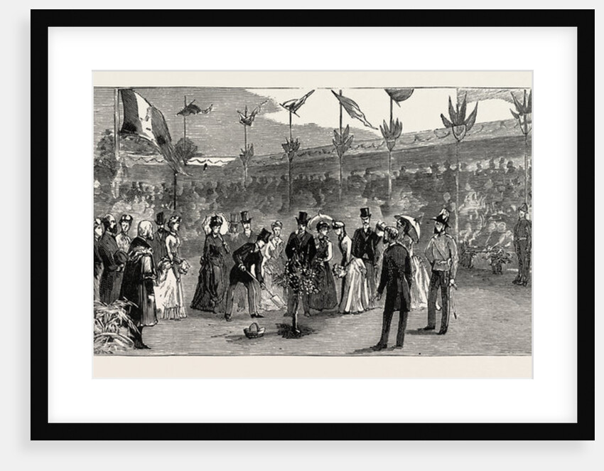 Prince Albert Victor Planting a Tree in the Cleethorpes Cliff Gardens by Anonymous