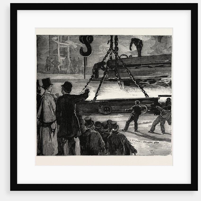 Prince Albert Victor at Sheffield and Cleethorpes: Rolling an Armour-Plate for the Galatea by Anonymous