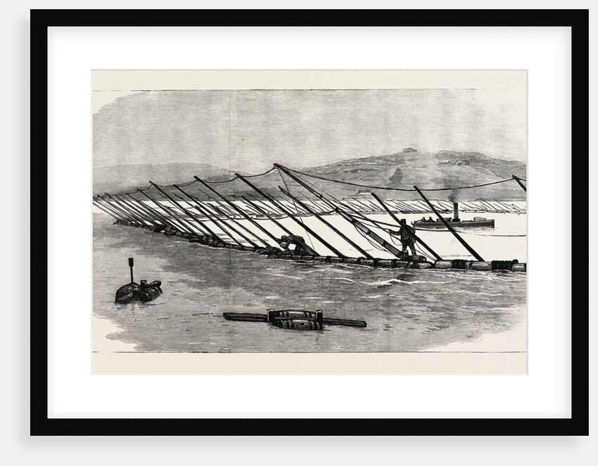 The Particular Service Squadron in Bantry Bay: A Section of the Boom Ready for the Attack by Anonymous