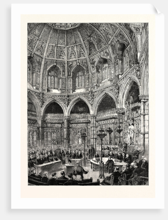 The New Council Chamber at the Guildhall, London by Anonymous
