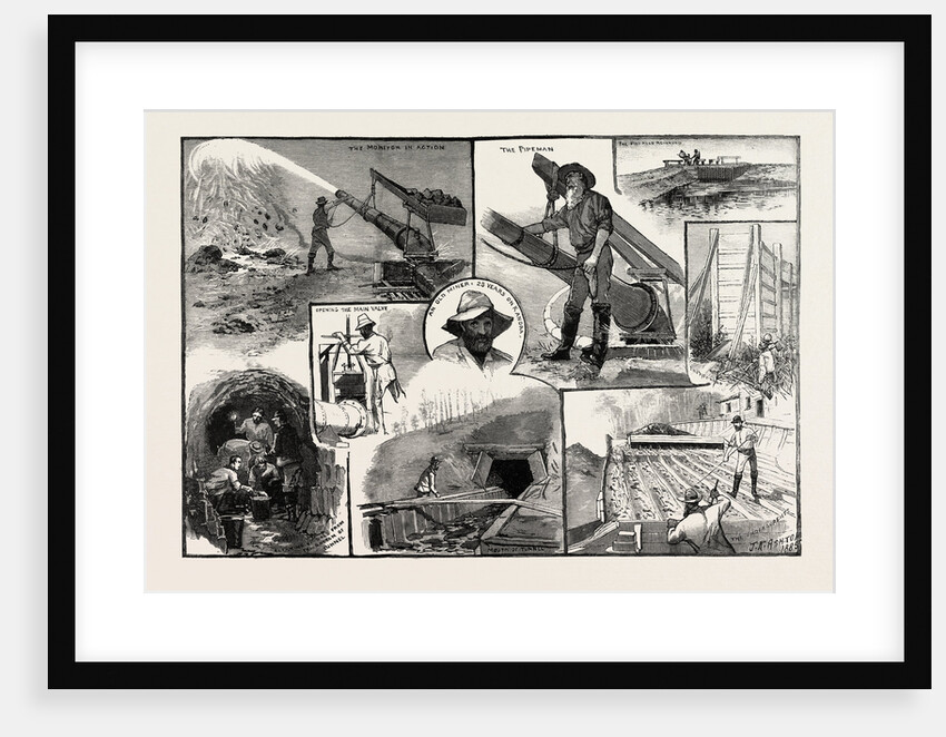 Hydraulic Gold Mining in the Australian Alps by Anonymous
