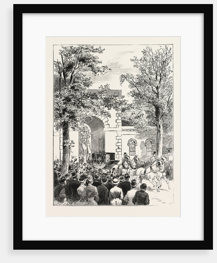 The Queen and Princess Beatrice Leaving Osborne House for Whippingham Church by Anonymous