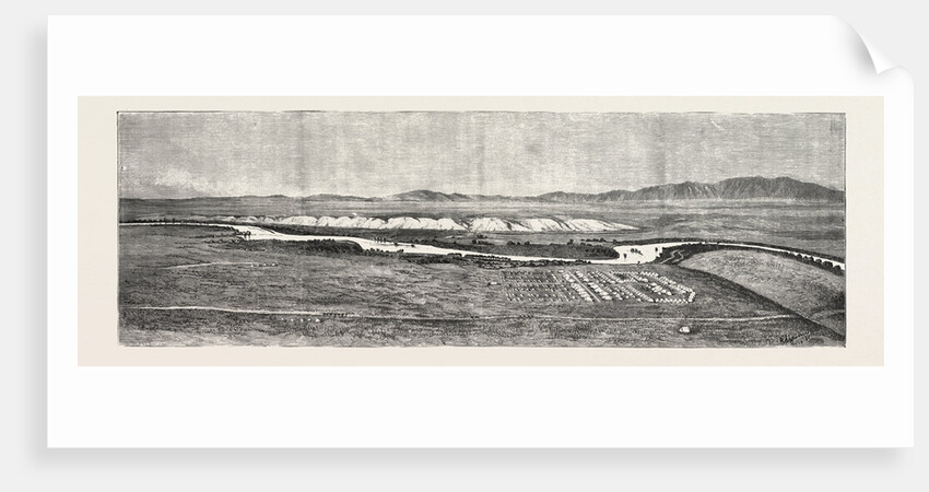 The Camp of the Afghan Boundary Commission Near Tirpul, in the Valley of the Hari-Rud by Anonymous