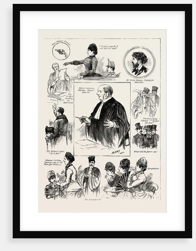 The Trial of Madame Clovis Hugues in Paris for the Murder of Morin by Anonymous