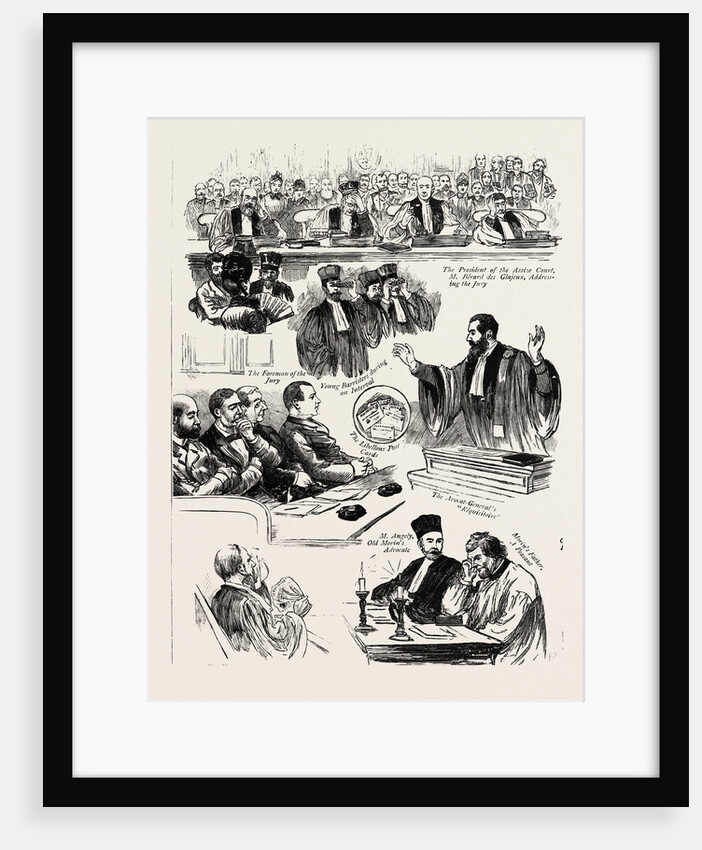 The Trial of Madame Clovis Hugues in Paris for the Murder of Morin by Anonymous