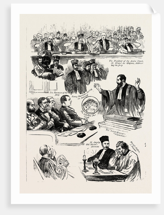 The Trial of Madame Clovis Hugues in Paris for the Murder of Morin by Anonymous