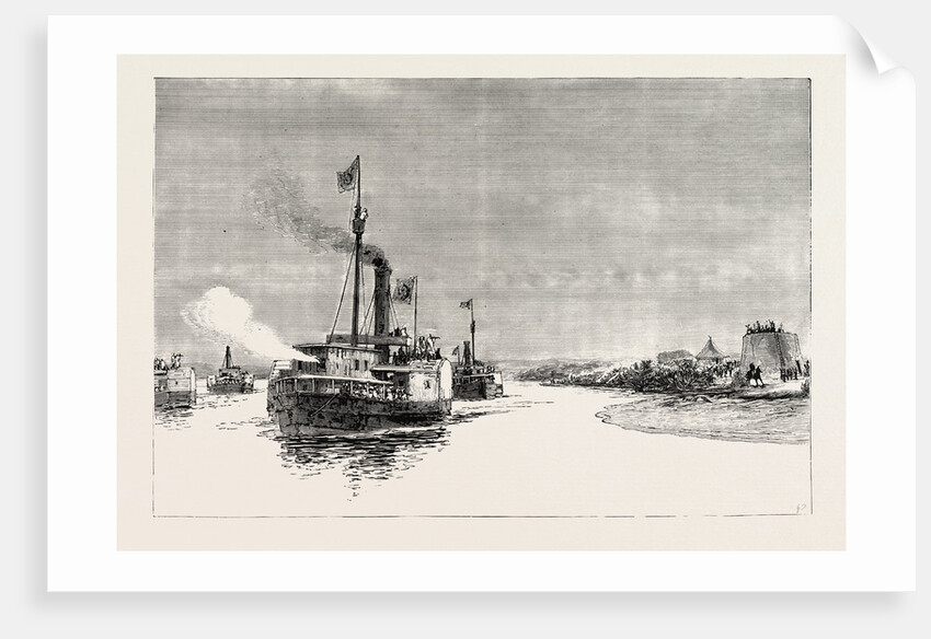 The War in the Soudan: Arrival of Gordon's Steamers Near Metemmeh from Khartoum, Jan. 21 by Anonymous