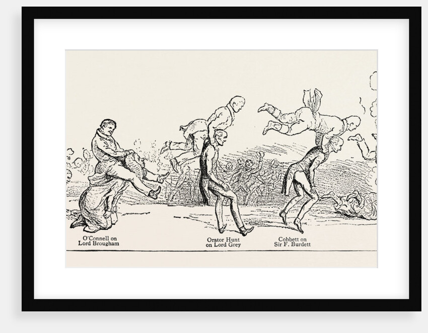 Parliamentary Elections and Electioneering in the Old Days: J. Doyle: Leap-Frog on a Level, or Going Headlong to the Devil, May 9, 1831 by Anonymous