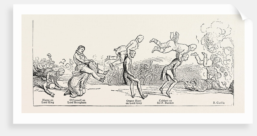 Parliamentary Elections and Electioneering in the Old Days: J. Doyle: Leap-Frog on a Level, or Going Headlong to the Devil, May 9, 1831 by Anonymous