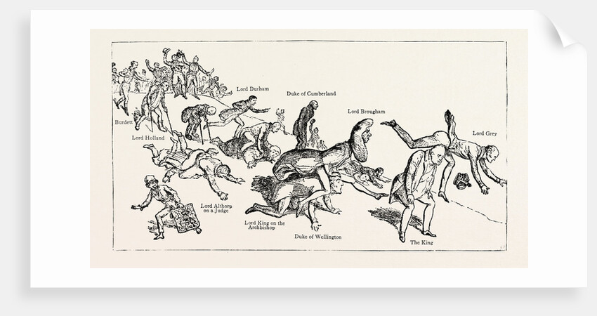 Parliamentary Elections and Electioneering in the Old Days: J. Doyle: Leap-Frog Down Constitution Hill, April 13, 1831 by Anonymous