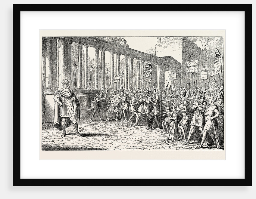 George Cruikshank: Coriolanus Addressing the Plebeians, 1820 by Anonymous