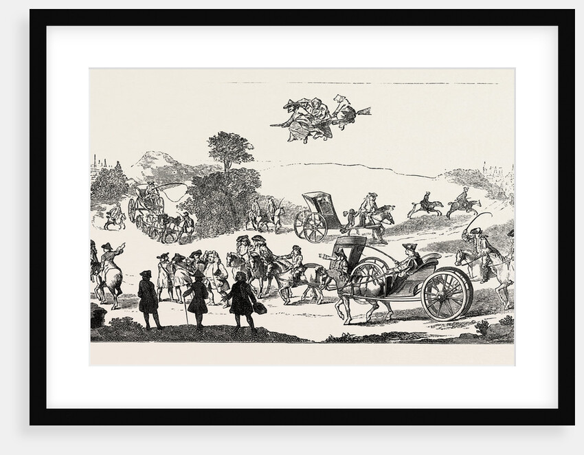 All the World in a Hurry, or the Road from London to Oxford, 1754 by Anonymous