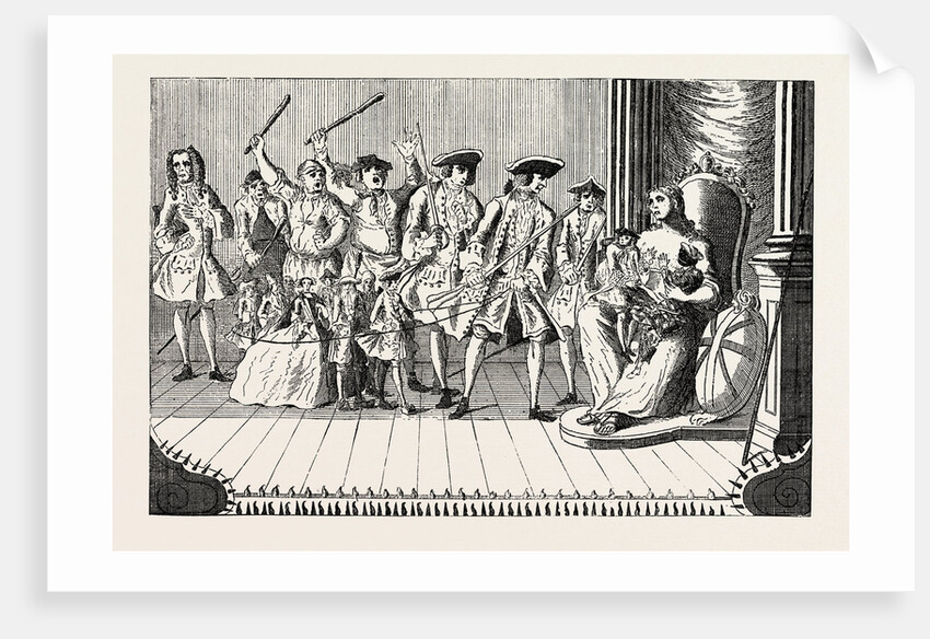 Britannia Disturbed by French Vagrants, Lord Trentham for Westminster, 1749 by Anonymous