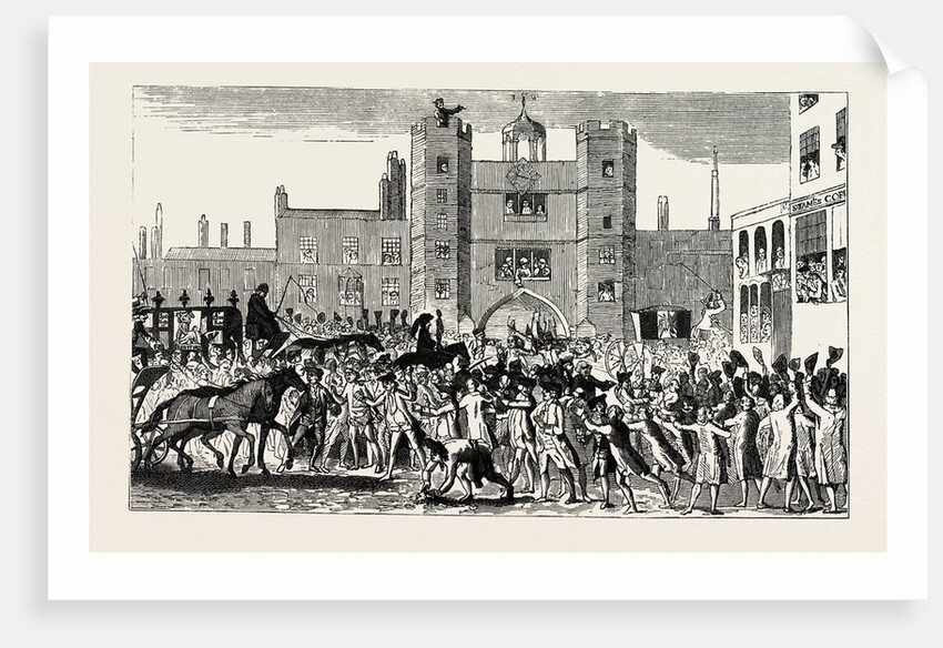 Sequel to the Battle of Temple Bar, Presenting Loyal Address at St. James's Palace, 1769 by Anonymous