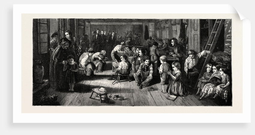 Lord Shaftesbury Visiting the Westminster School of Industry, Old Pye Street, 1846 by Anonymous