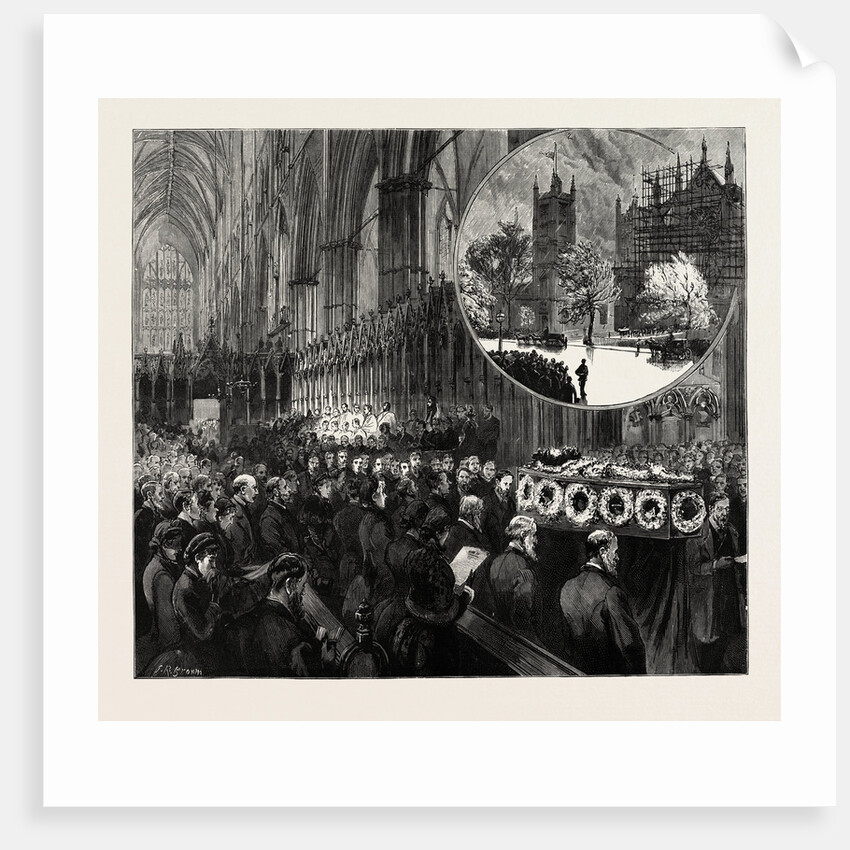 The Funeral Service for the Late Lord Shaftesbury at Westminster Abbey by Anonymous