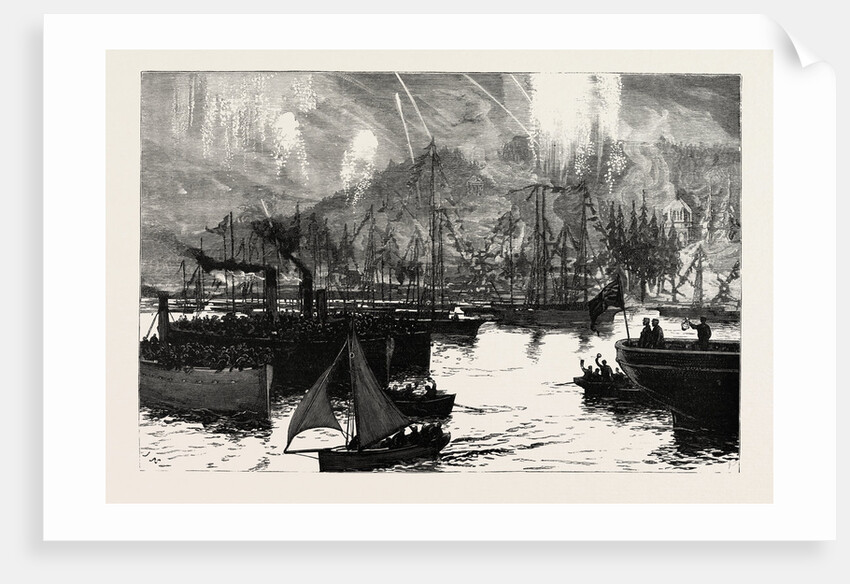 The Prince of Wales in Sweden, the Return of the Yachts after the Regatta Near Stockholm, Sweden by Anonymous