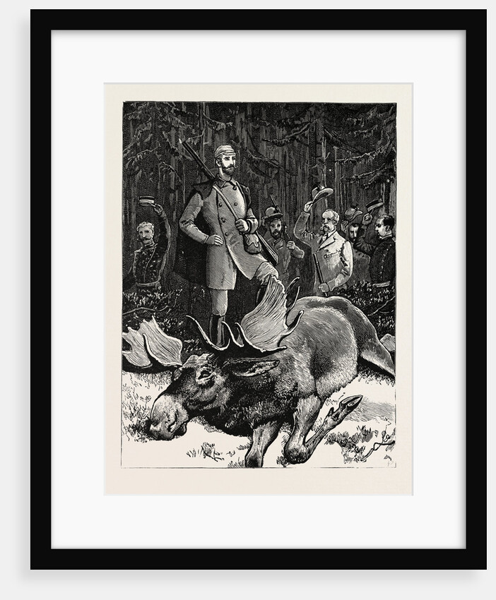 Bull Elk Killed by the Crown Prince of Sweden at Hunneberg by Anonymous