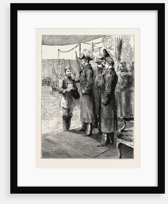 The Prince of Wales in Sweden: The King of Sweden Distributing Prizes at the Stockholm Rifle Meeting by Anonymous